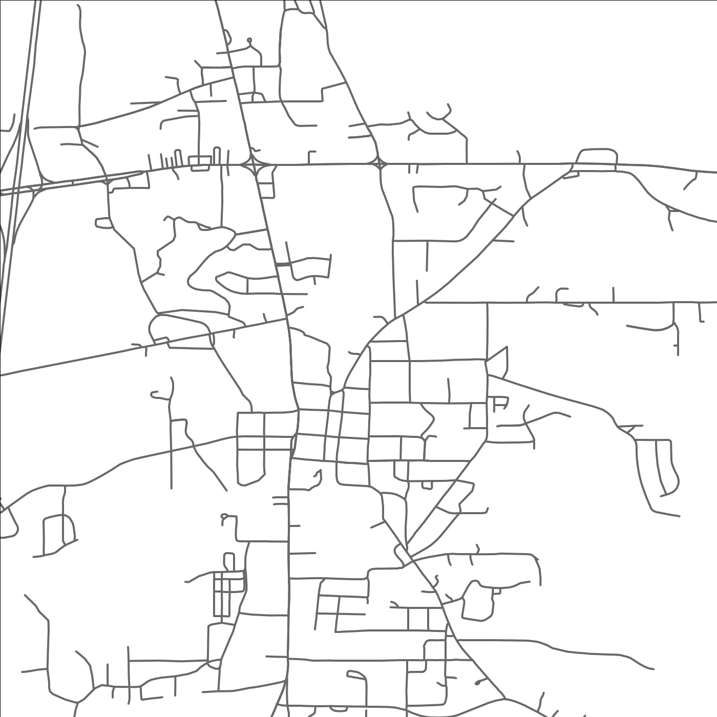 ROAD MAP OF HAZLEHURST, MISSISSIPPI BY MAPBAKES