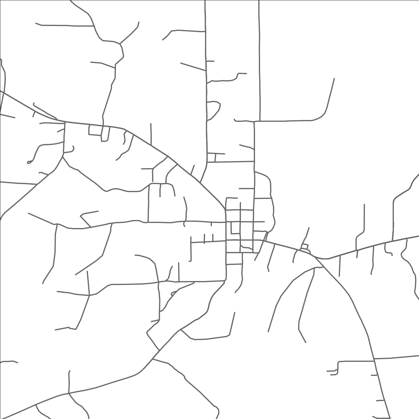 ROAD MAP OF HEIDELBERG, MISSISSIPPI BY MAPBAKES