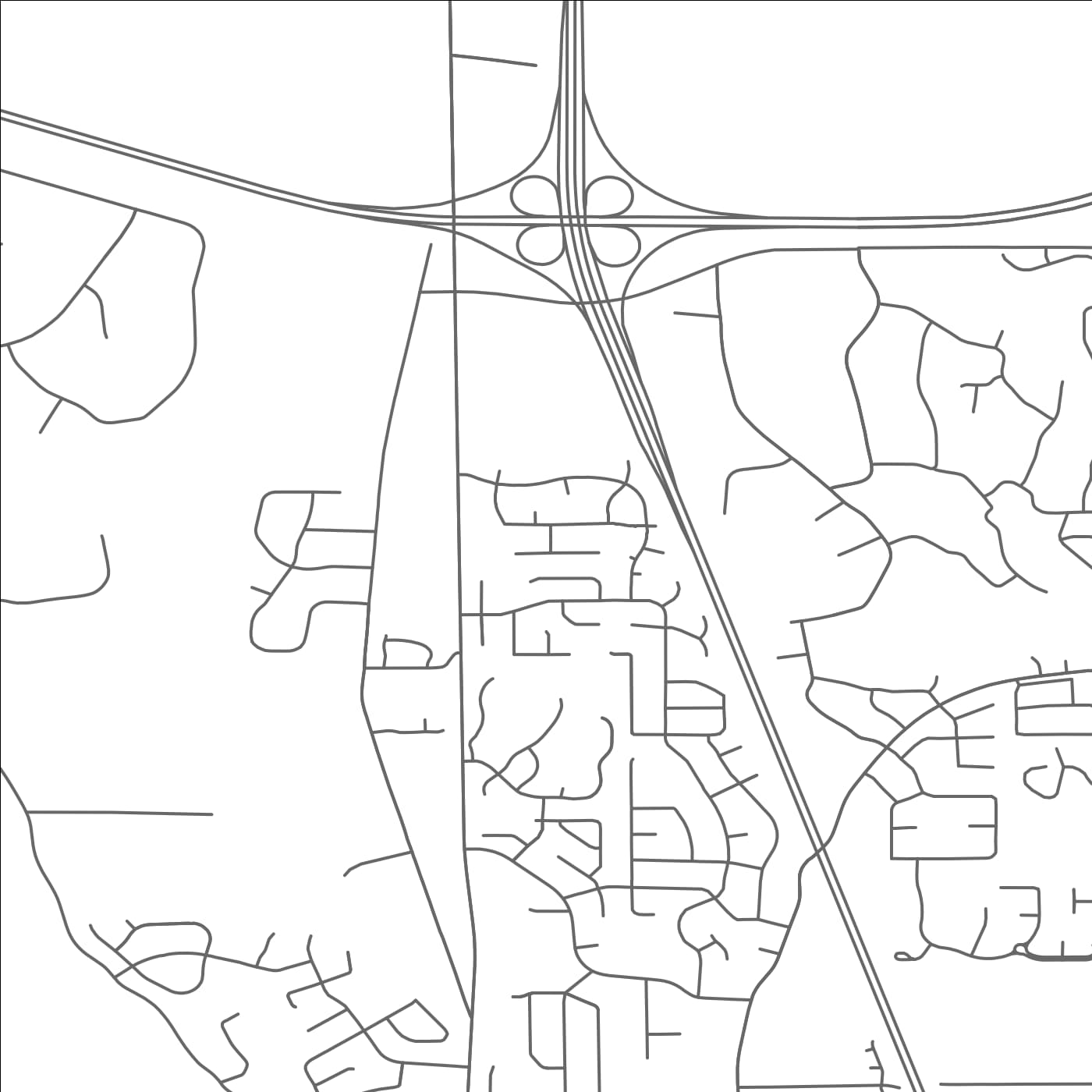 ROAD MAP OF HERNANDO, MISSISSIPPI BY MAPBAKES