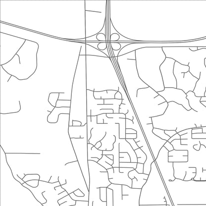 ROAD MAP OF HERNANDO, MISSISSIPPI BY MAPBAKES