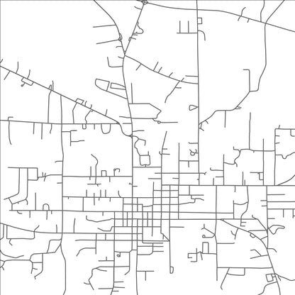 ROAD MAP OF HOLLY SPRINGS, MISSISSIPPI BY MAPBAKES