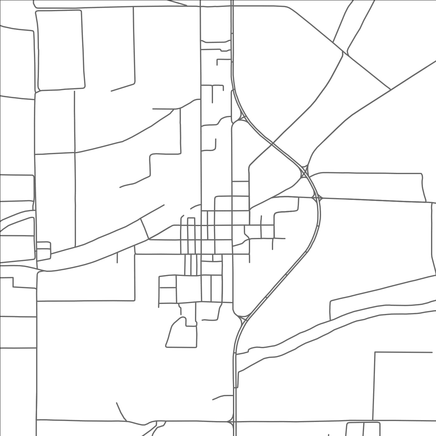 ROAD MAP OF INVERNESS, MISSISSIPPI BY MAPBAKES