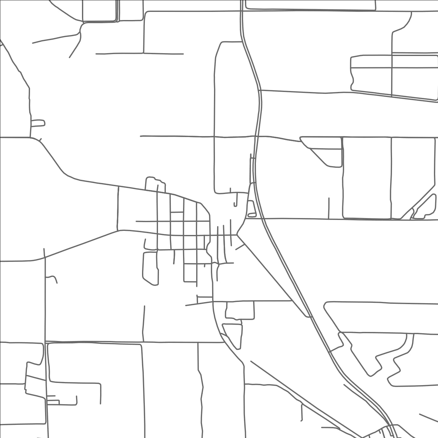 ROAD MAP OF ISOLA, MISSISSIPPI BY MAPBAKES