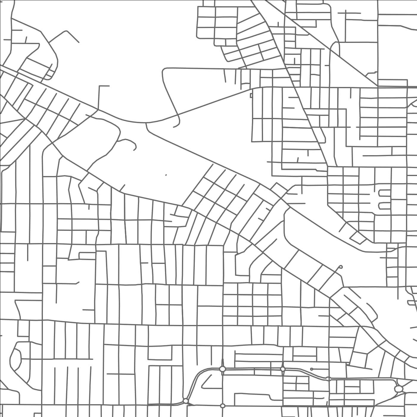 ROAD MAP OF JACKSON, MISSISSIPPI BY MAPBAKES