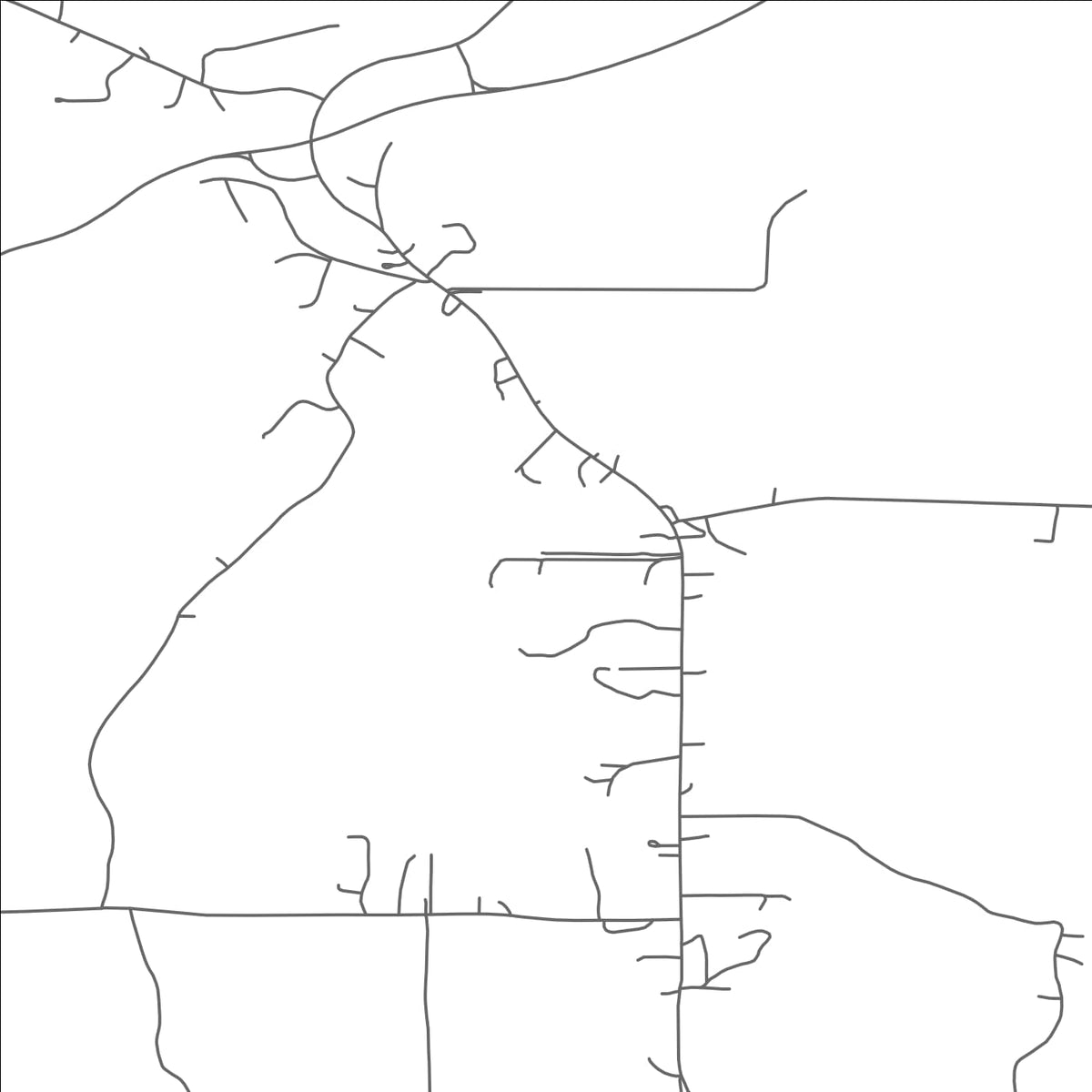 ROAD MAP OF KIRKVILLE, MISSISSIPPI BY MAPBAKES