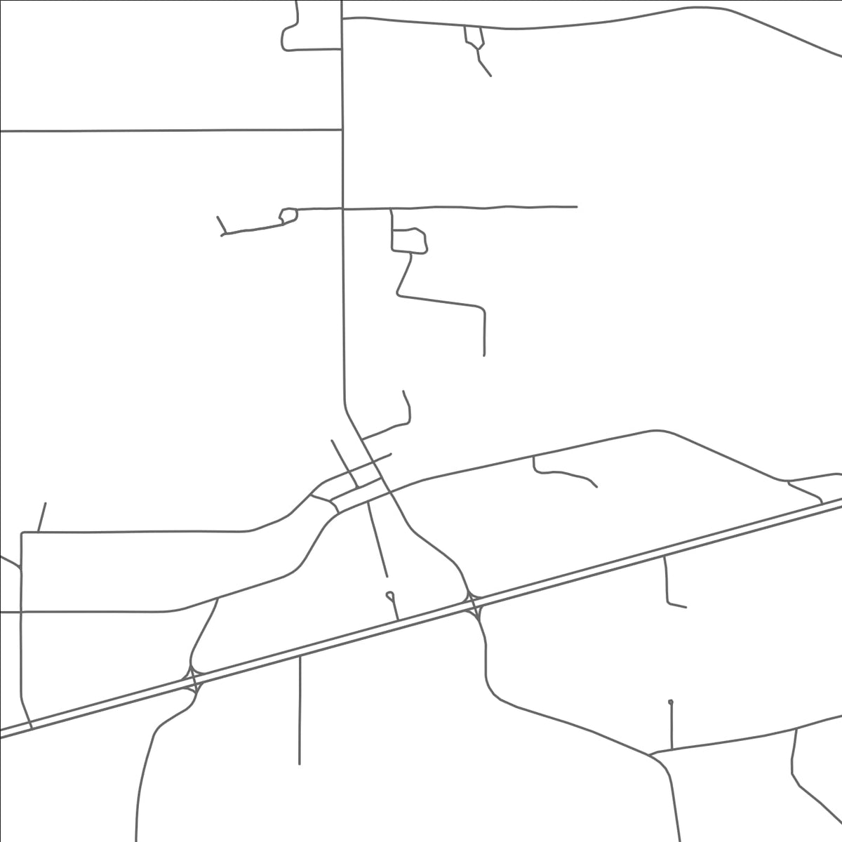 ROAD MAP OF KOKOMO, MISSISSIPPI BY MAPBAKES
