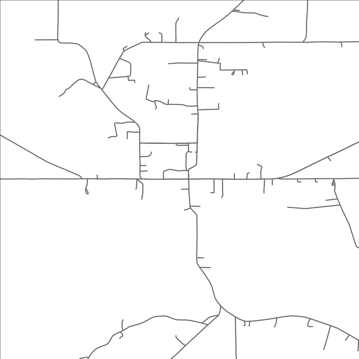 ROAD MAP OF KOSSUTH, MISSISSIPPI BY MAPBAKES