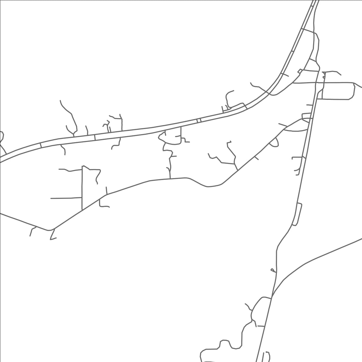 ROAD MAP OF LAUDERDALE, MISSISSIPPI BY MAPBAKES