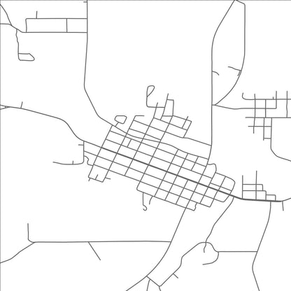 ROAD MAP OF LUMBERTON, MISSISSIPPI BY MAPBAKES