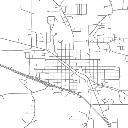 ROAD MAP OF MAGEE, MISSISSIPPI BY MAPBAKES