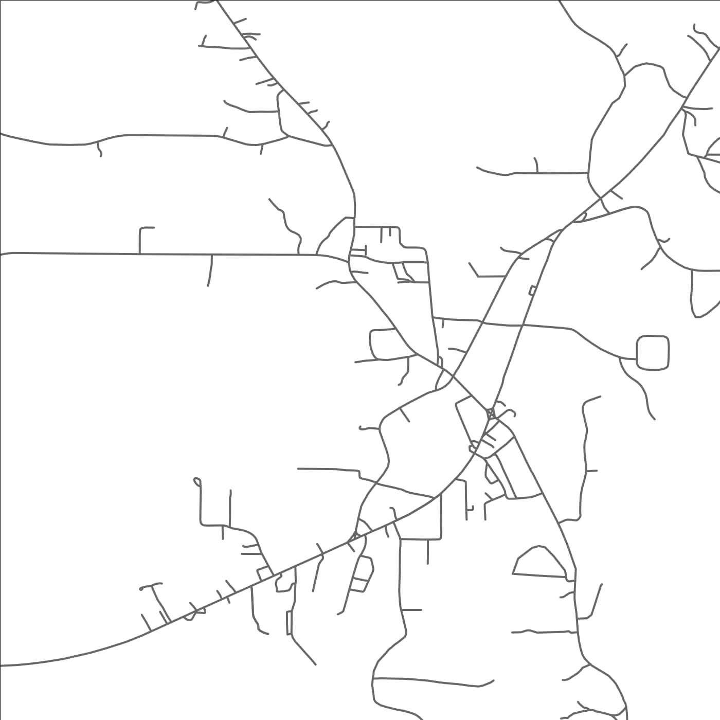 ROAD MAP OF MANTACHIE, MISSISSIPPI BY MAPBAKES