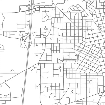 ROAD MAP OF MCCOMB, MISSISSIPPI BY MAPBAKES