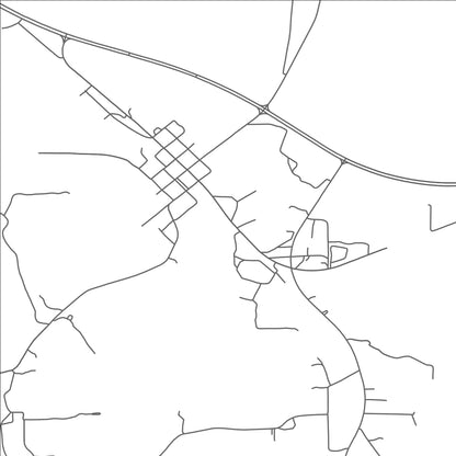 ROAD MAP OF MCLAIN, MISSISSIPPI BY MAPBAKES