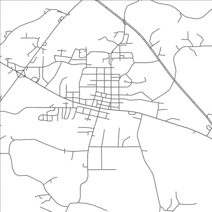 ROAD MAP OF MENDENHALL, MISSISSIPPI BY MAPBAKES