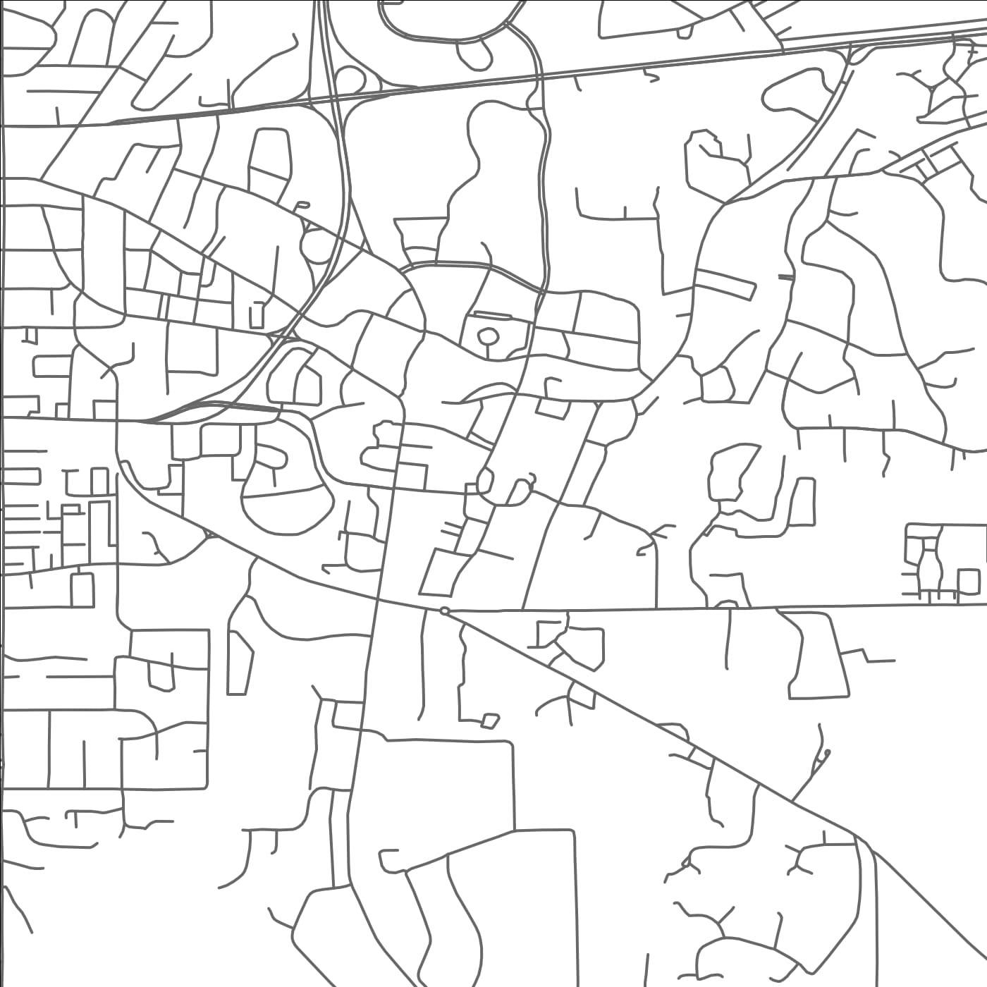 ROAD MAP OF MISSISSIPPI STATE, MISSISSIPPI BY MAPBAKES