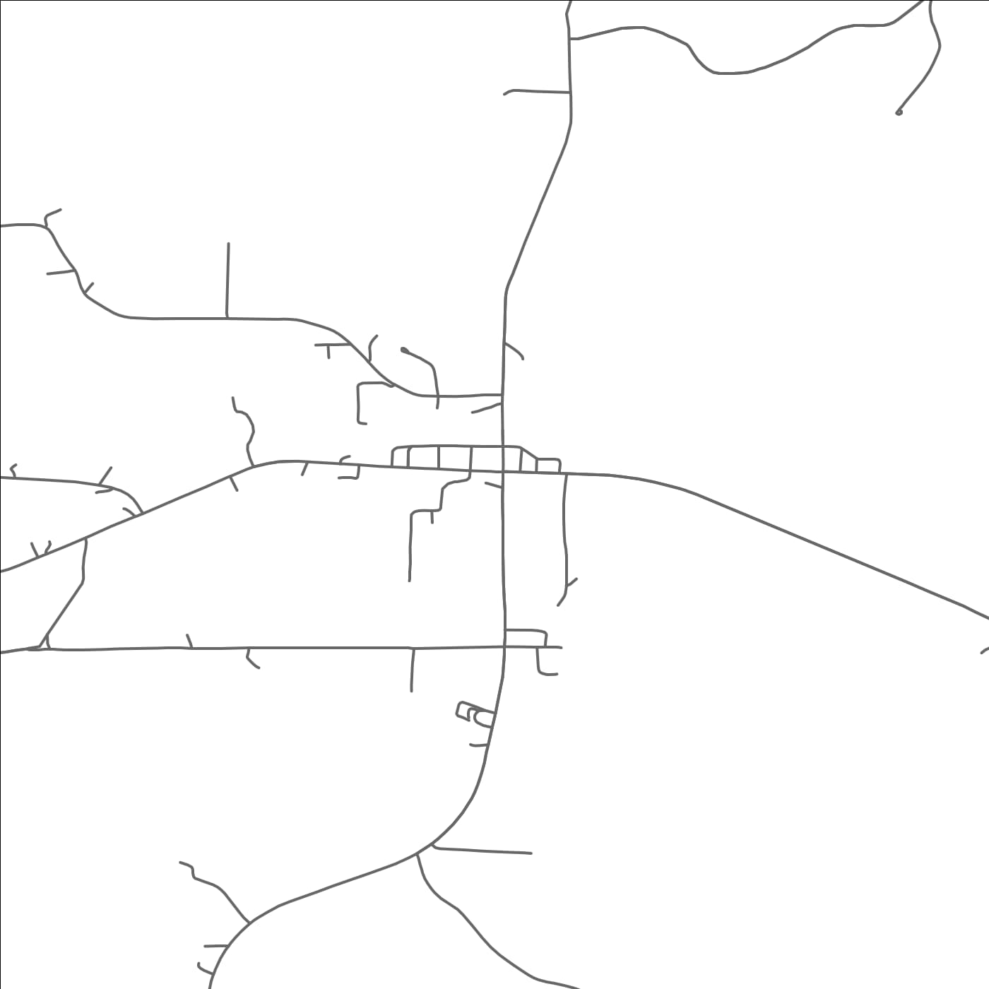 ROAD MAP OF MIZE, MISSISSIPPI BY MAPBAKES