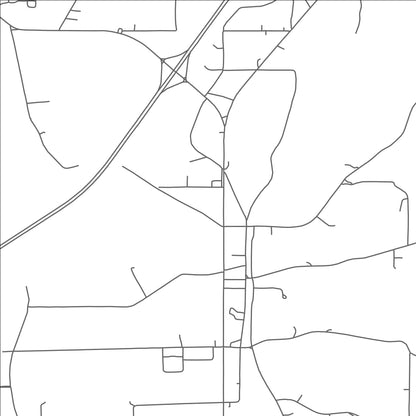 ROAD MAP OF MOSELLE, MISSISSIPPI BY MAPBAKES