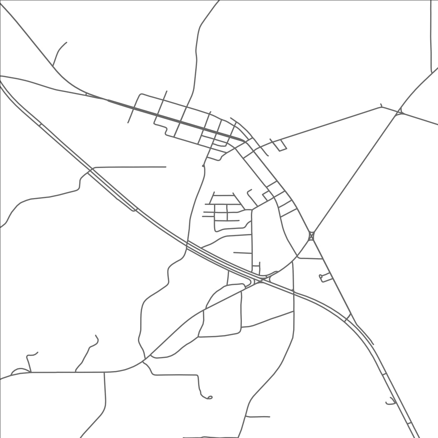 ROAD MAP OF MOUNT OLIVE, MISSISSIPPI BY MAPBAKES