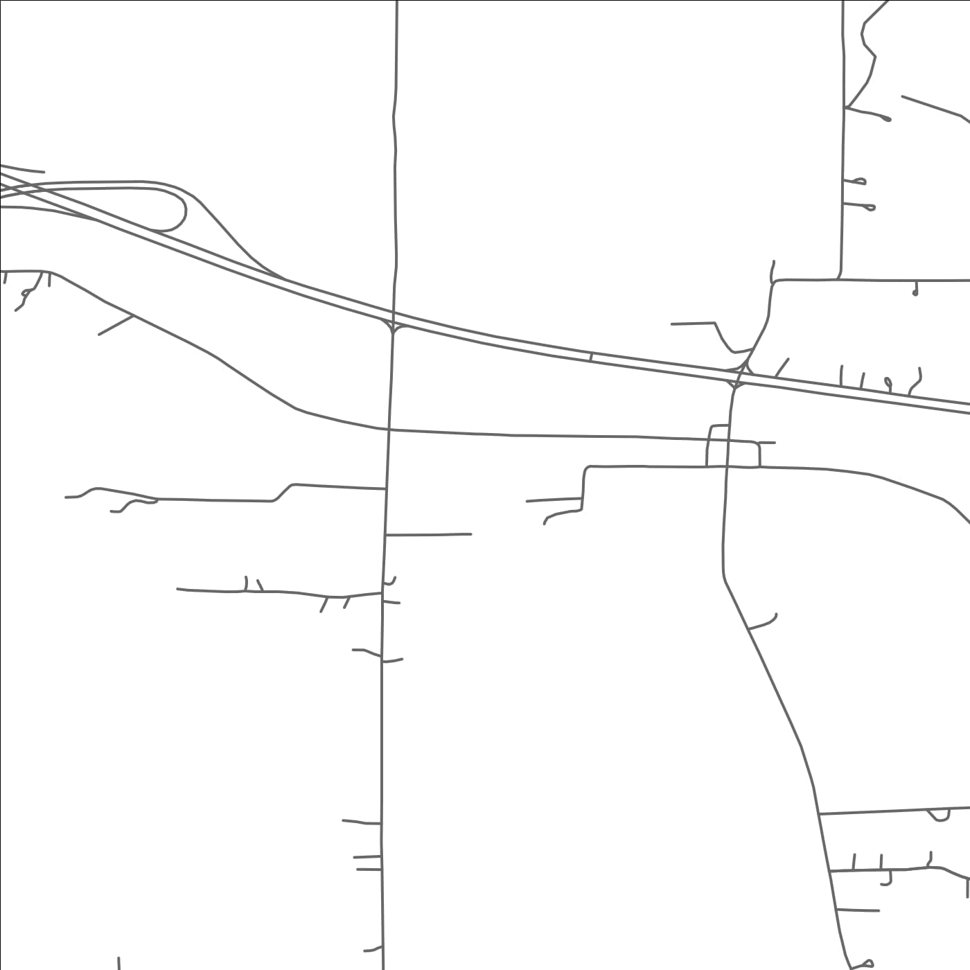 ROAD MAP OF MOUNT PLEASANT, MISSISSIPPI BY MAPBAKES