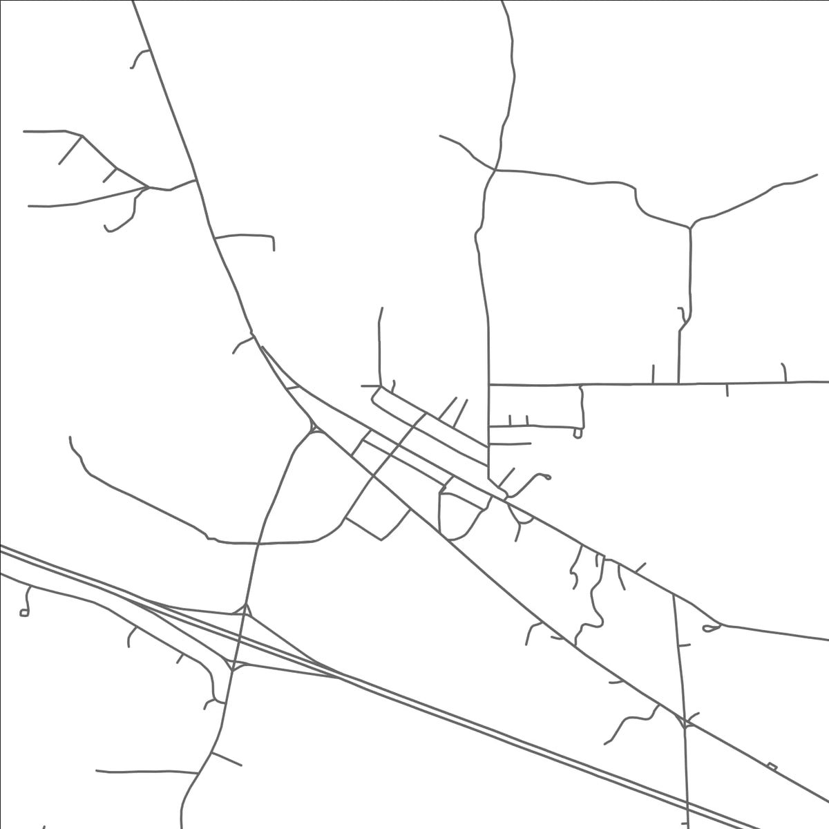 ROAD MAP OF MYRTLE, MISSISSIPPI BY MAPBAKES