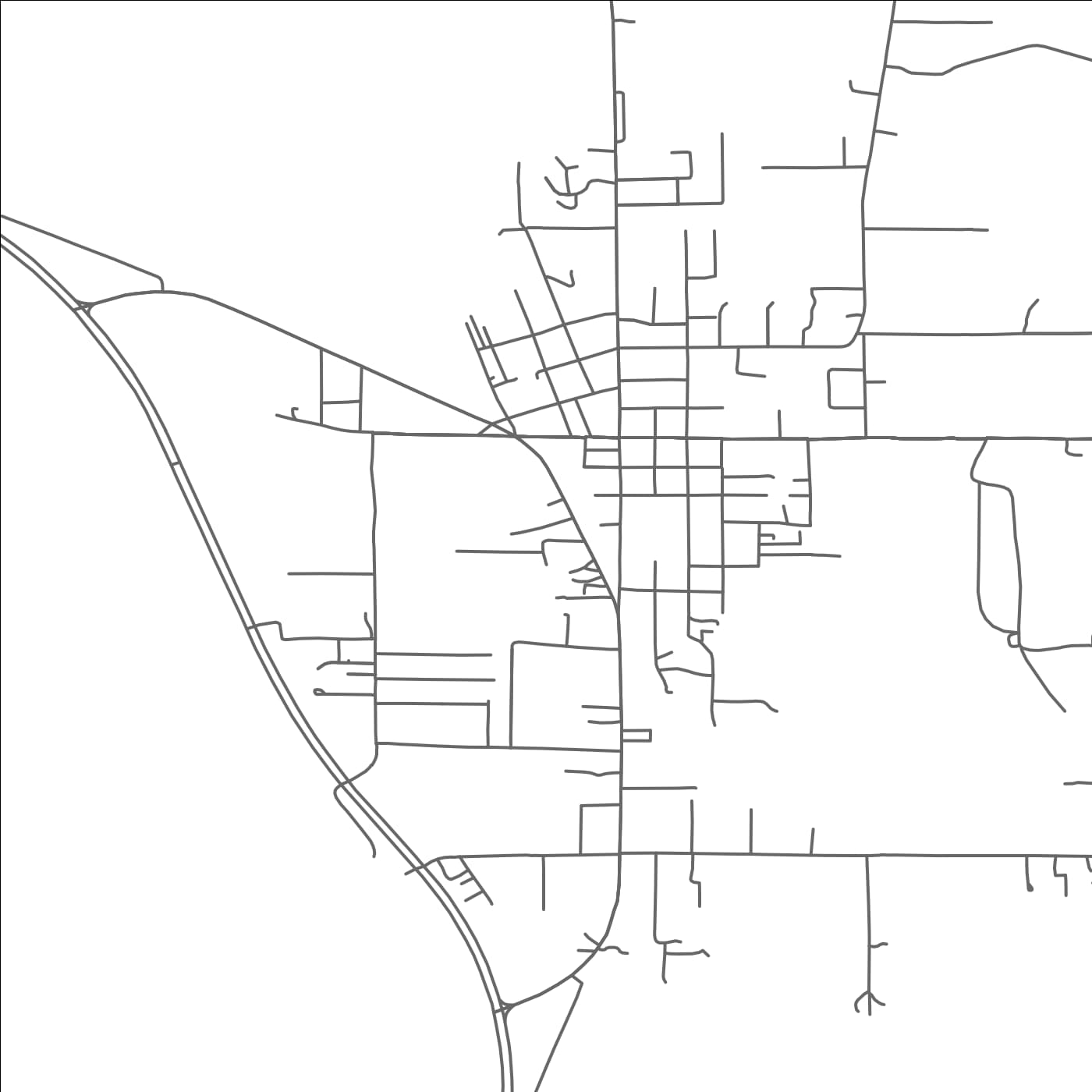 ROAD MAP OF NETTLETON, MISSISSIPPI BY MAPBAKES