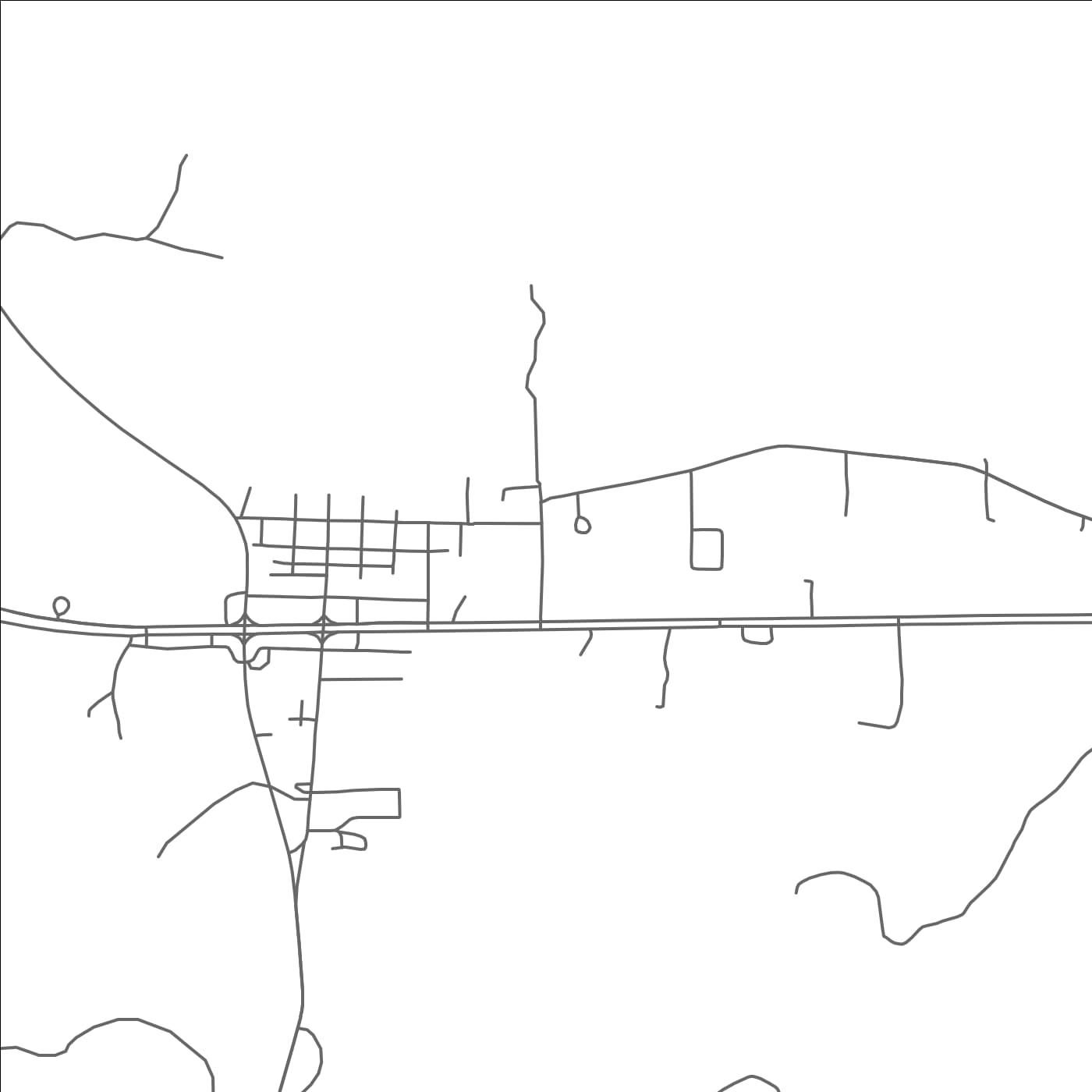 ROAD MAP OF NEW AUGUSTA, MISSISSIPPI BY MAPBAKES