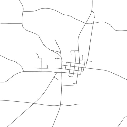 ROAD MAP OF NEW HEBRON, MISSISSIPPI BY MAPBAKES