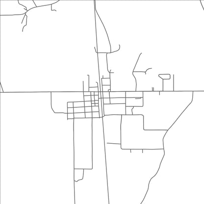 ROAD MAP OF NEW HOULKA, MISSISSIPPI BY MAPBAKES