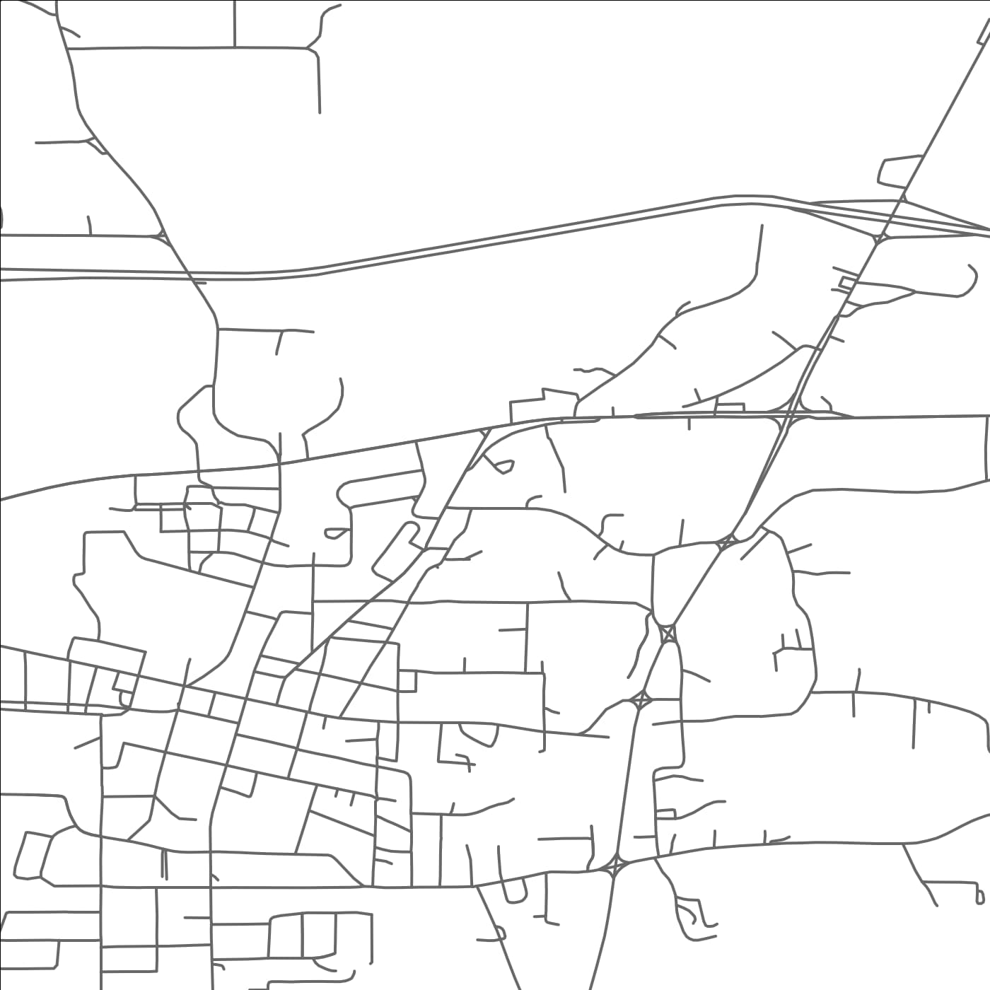 ROAD MAP OF NEWTON, MISSISSIPPI BY MAPBAKES