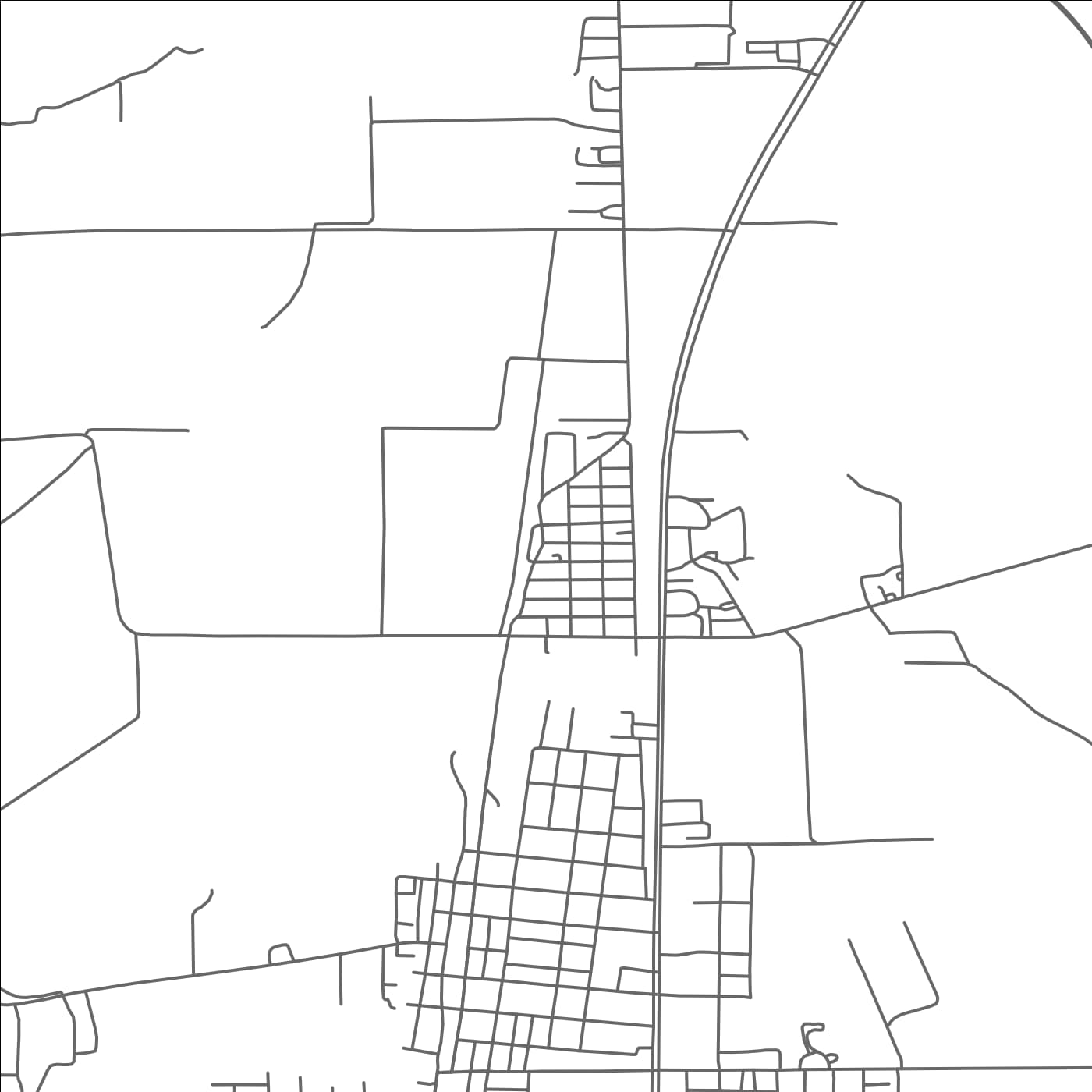 ROAD MAP OF NORTH TUNICA, MISSISSIPPI BY MAPBAKES