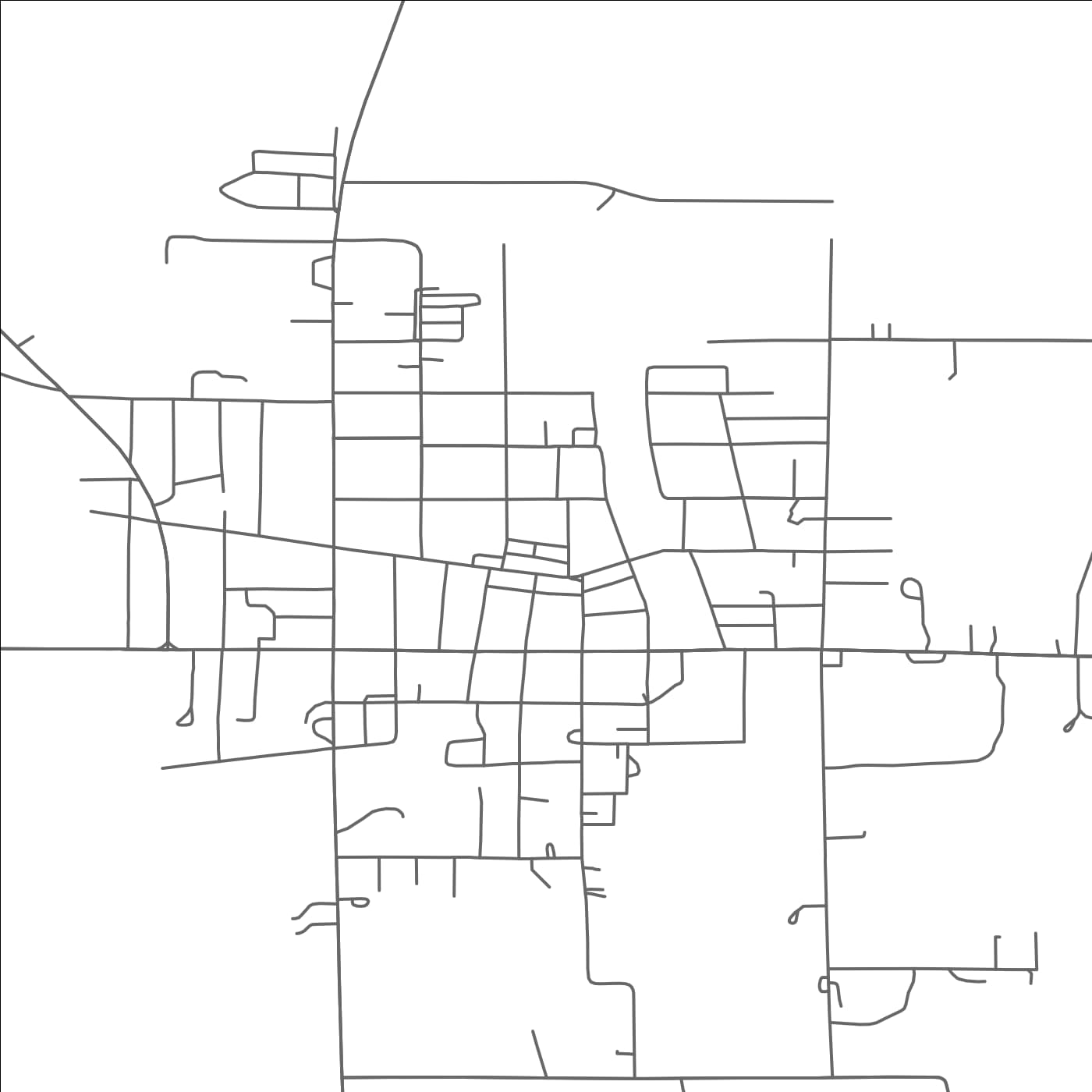 ROAD MAP OF OKOLONA, MISSISSIPPI BY MAPBAKES