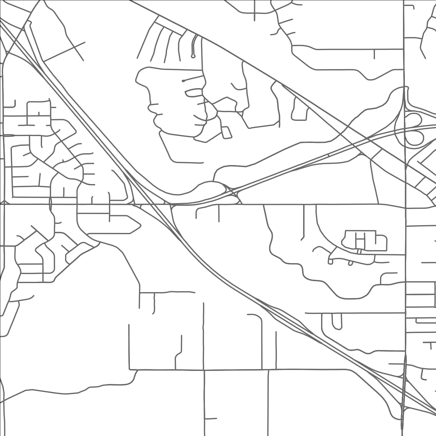 ROAD MAP OF OLIVE BRANCH, MISSISSIPPI BY MAPBAKES