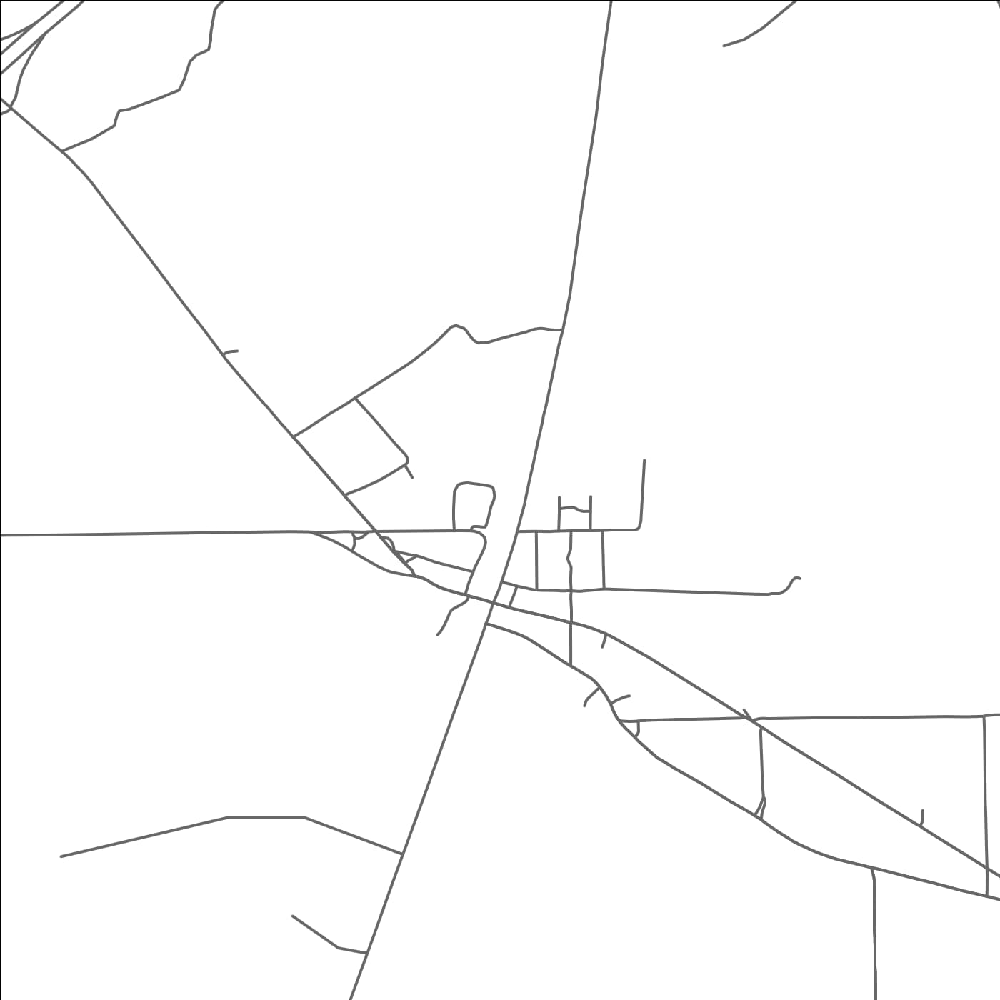 ROAD MAP OF PACHUTA, MISSISSIPPI BY MAPBAKES