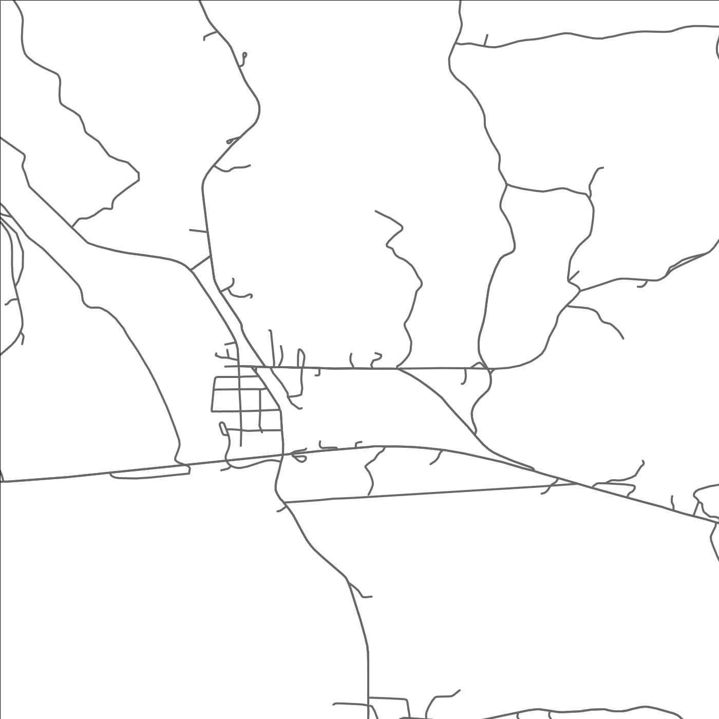 ROAD MAP OF PADEN, MISSISSIPPI BY MAPBAKES