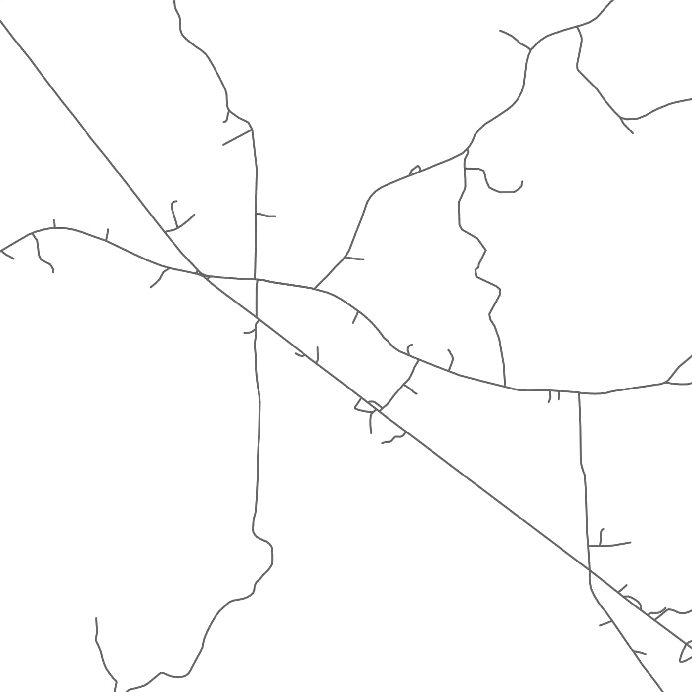 ROAD MAP OF PARIS, MISSISSIPPI BY MAPBAKES