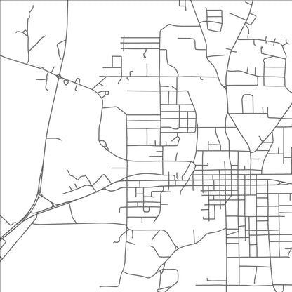 ROAD MAP OF PHILADELPHIA, MISSISSIPPI BY MAPBAKES