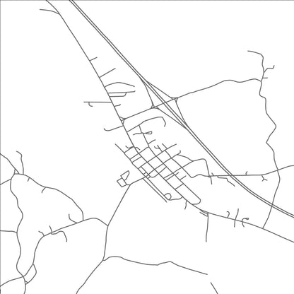 ROAD MAP OF POTTS CAMP, MISSISSIPPI BY MAPBAKES