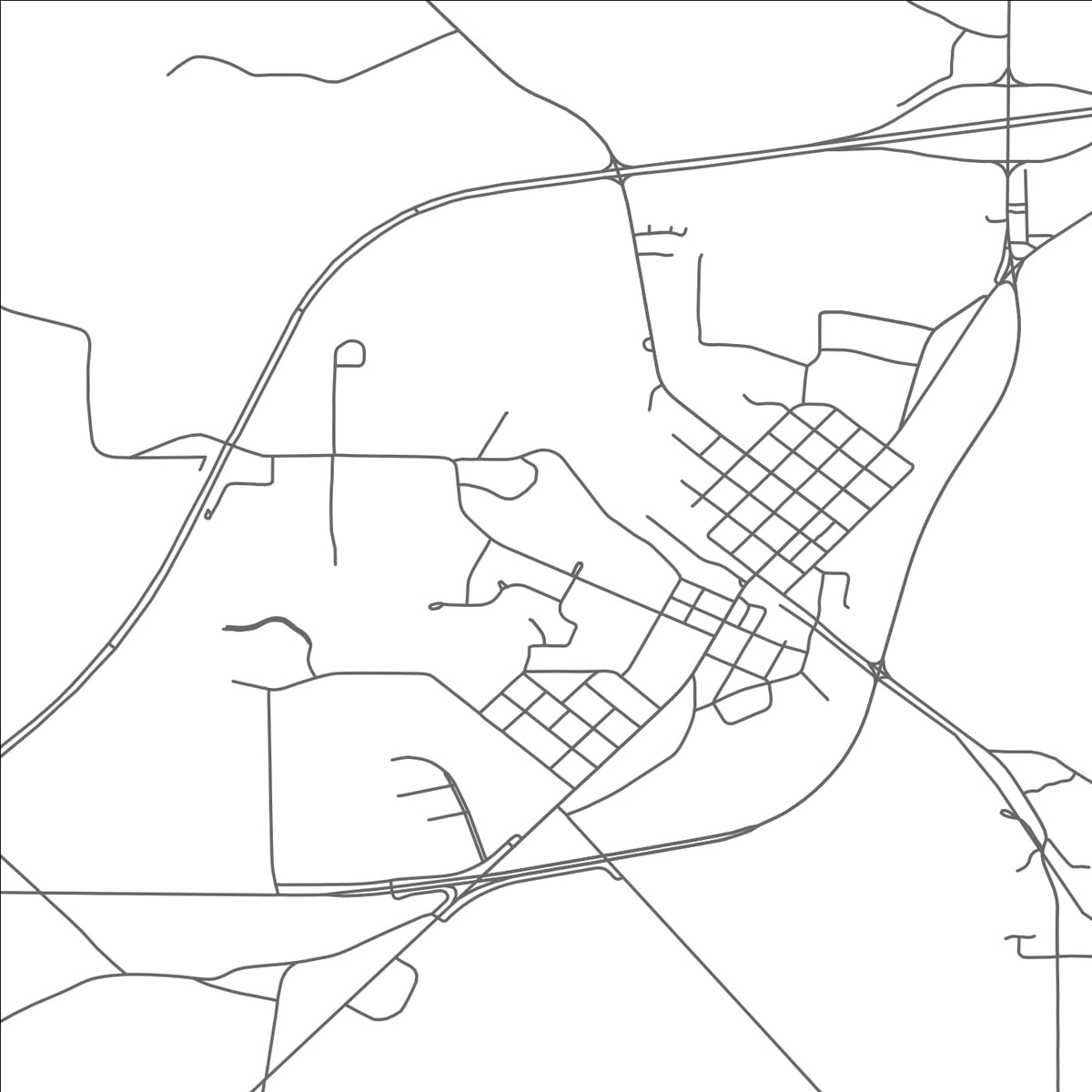 ROAD MAP OF PRENTISS, MISSISSIPPI BY MAPBAKES
