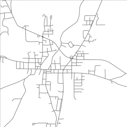 ROAD MAP OF PURVIS, MISSISSIPPI BY MAPBAKES