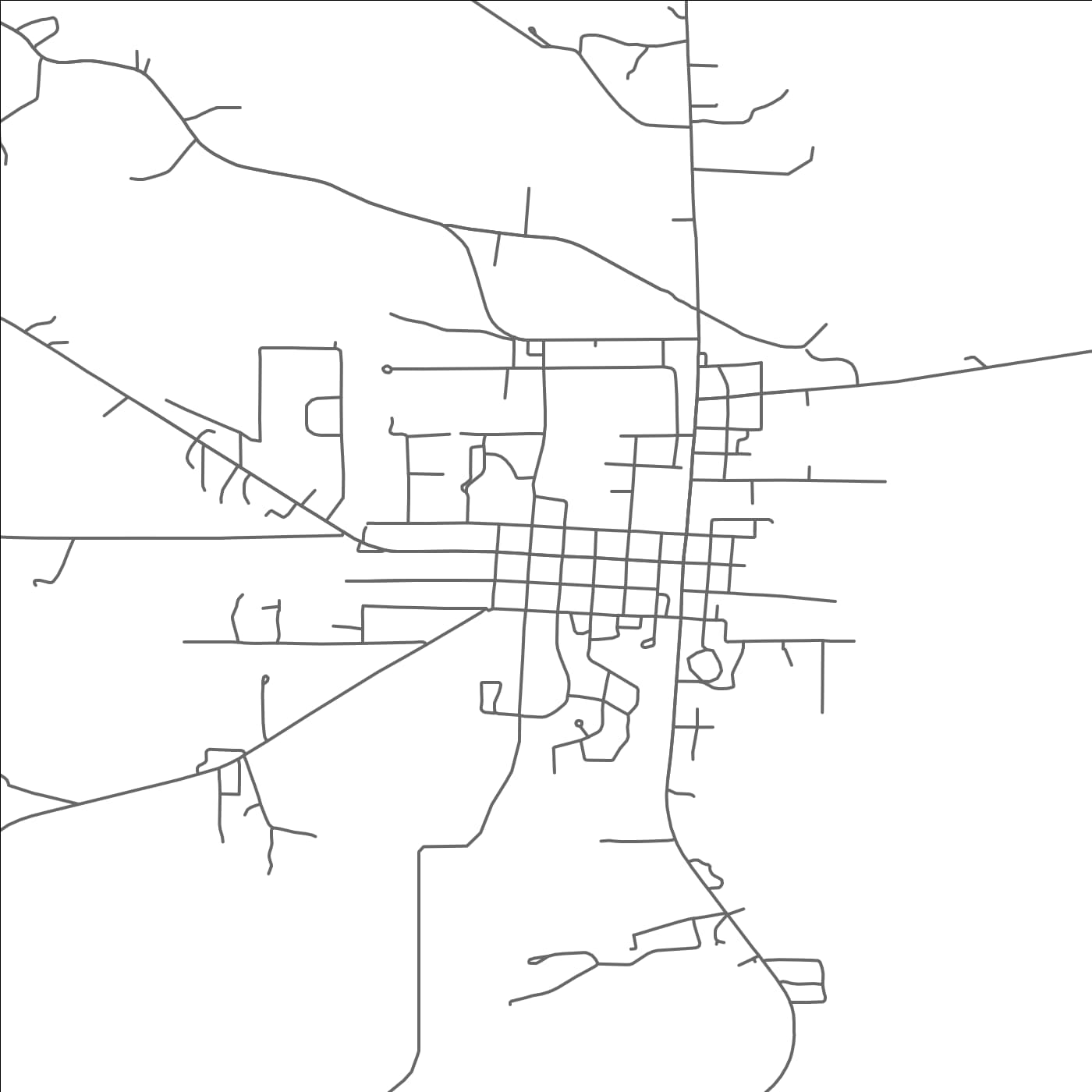 ROAD MAP OF RICHTON, MISSISSIPPI BY MAPBAKES