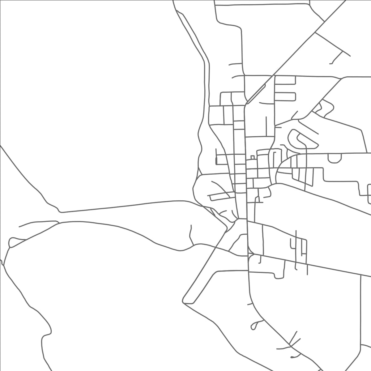 ROAD MAP OF ROSEDALE, MISSISSIPPI BY MAPBAKES
