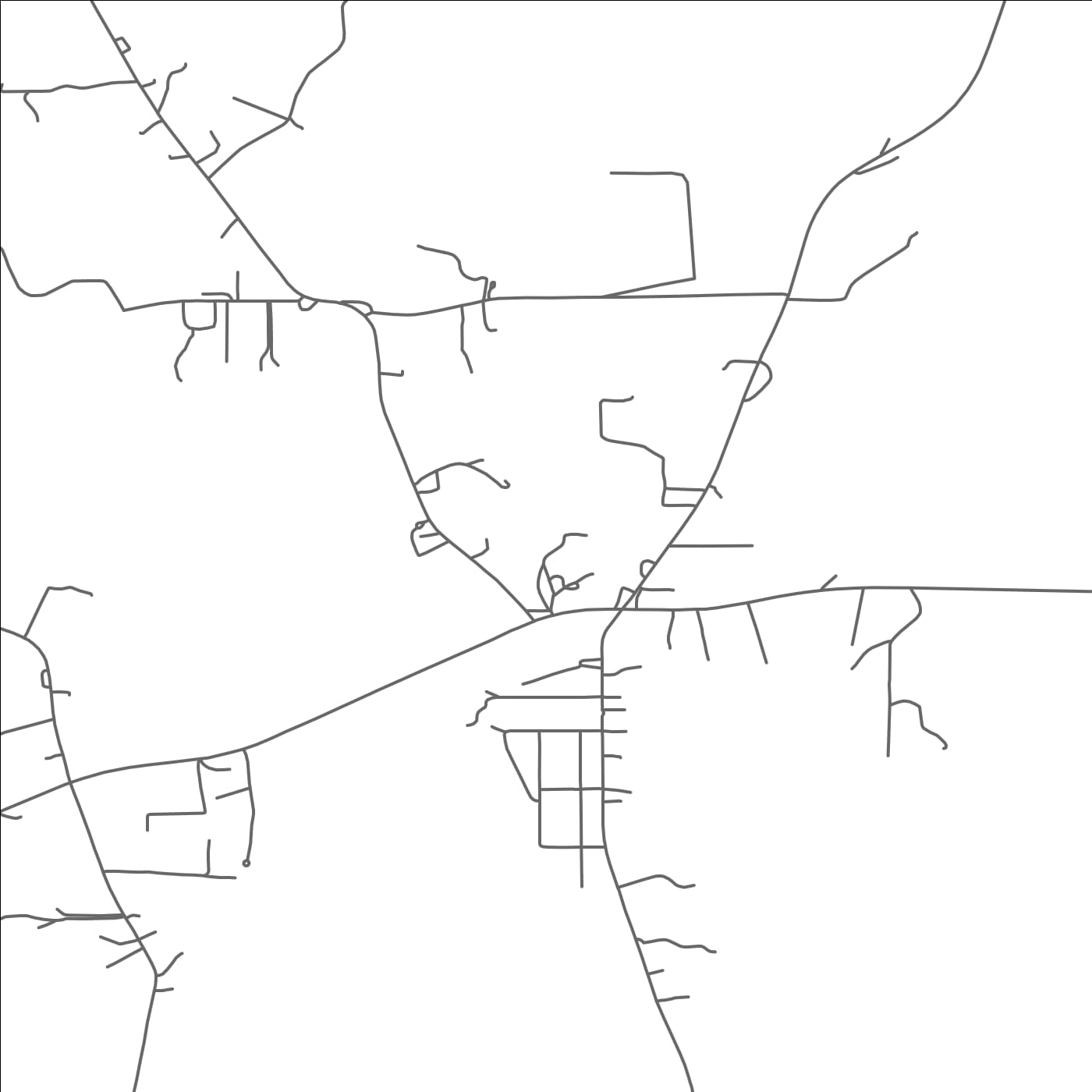 ROAD MAP OF RUNNELSTOWN, MISSISSIPPI BY MAPBAKES