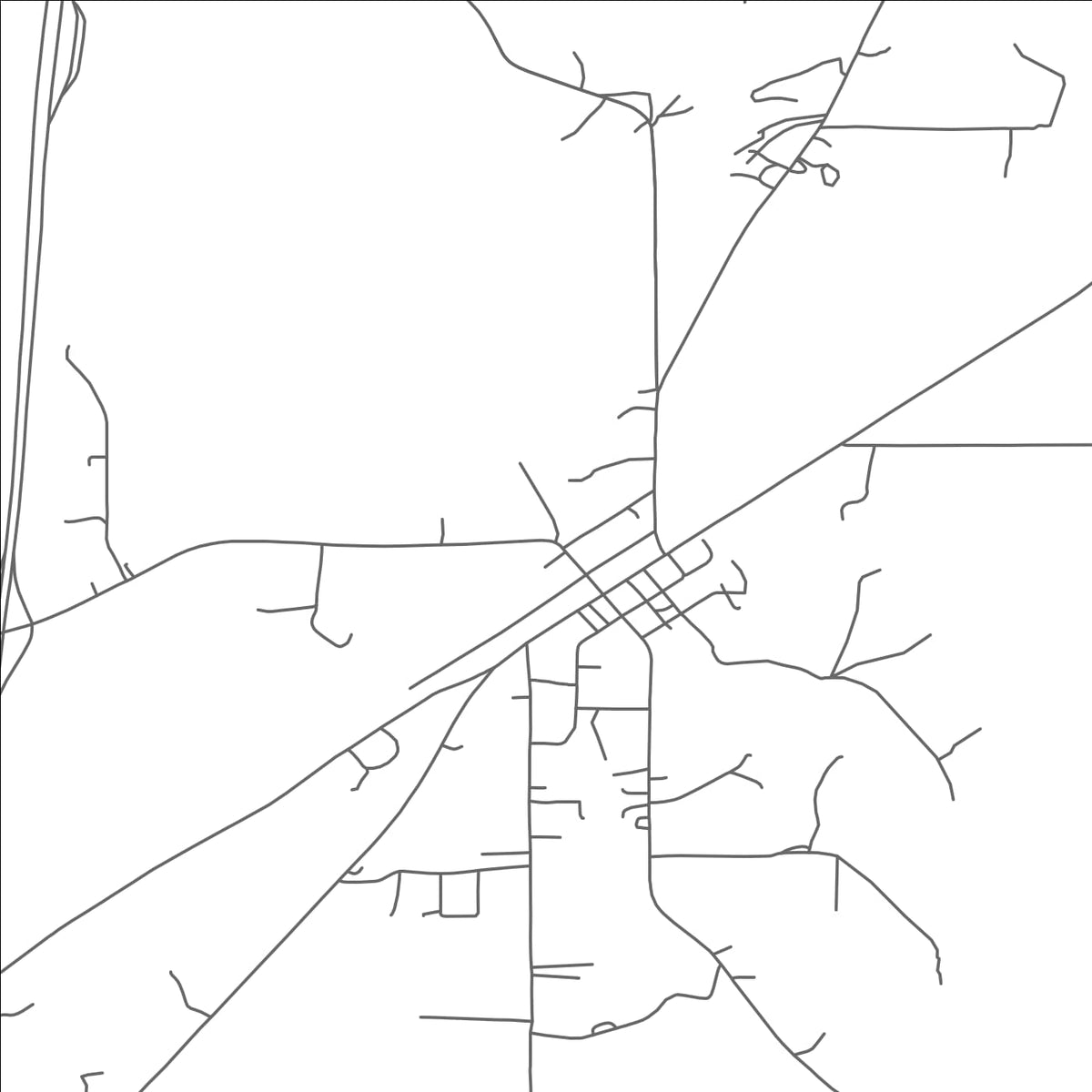 ROAD MAP OF SANDERSVILLE, MISSISSIPPI BY MAPBAKES