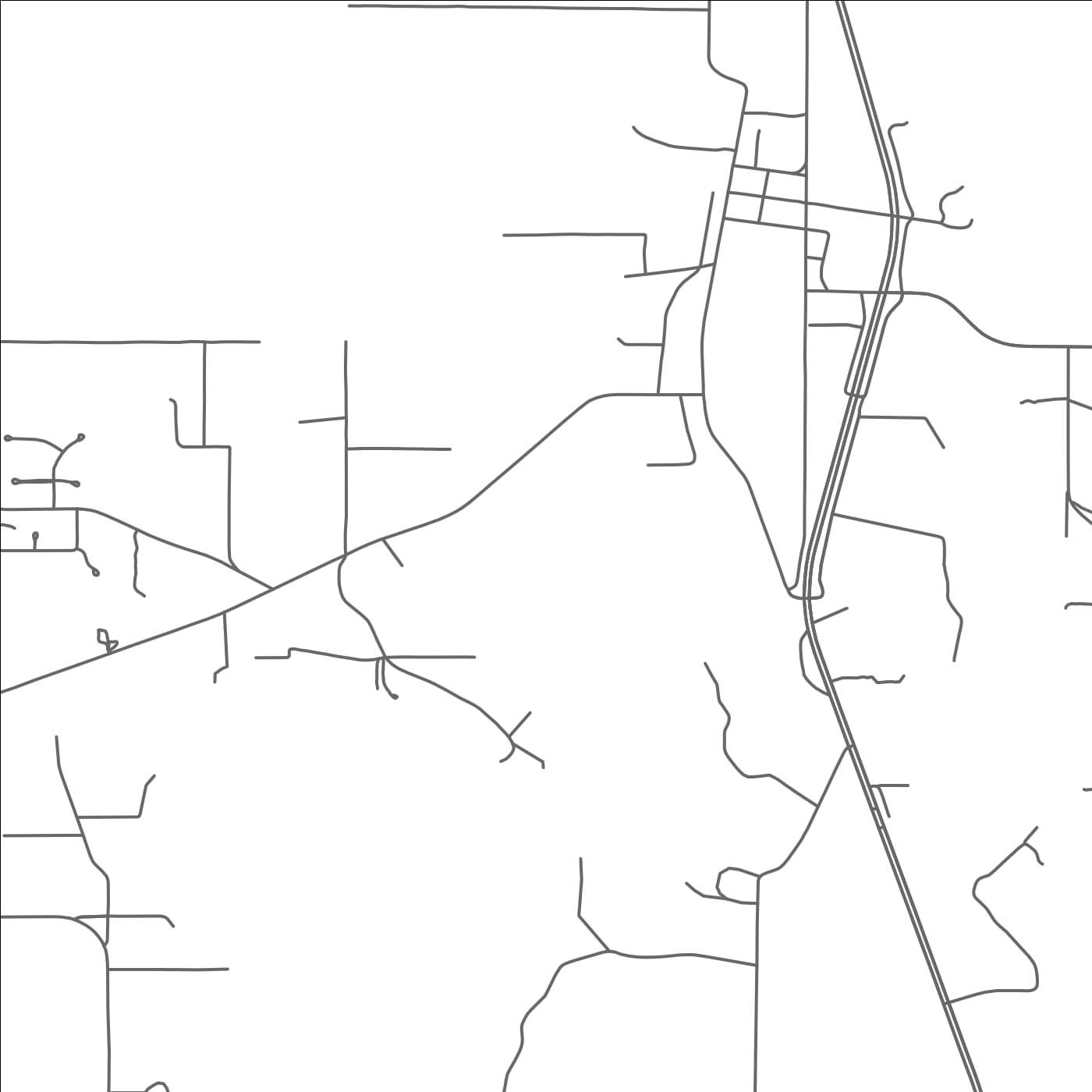 ROAD MAP OF SAUCIER, MISSISSIPPI BY MAPBAKES