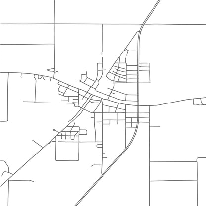 ROAD MAP OF SHAW, MISSISSIPPI BY MAPBAKES