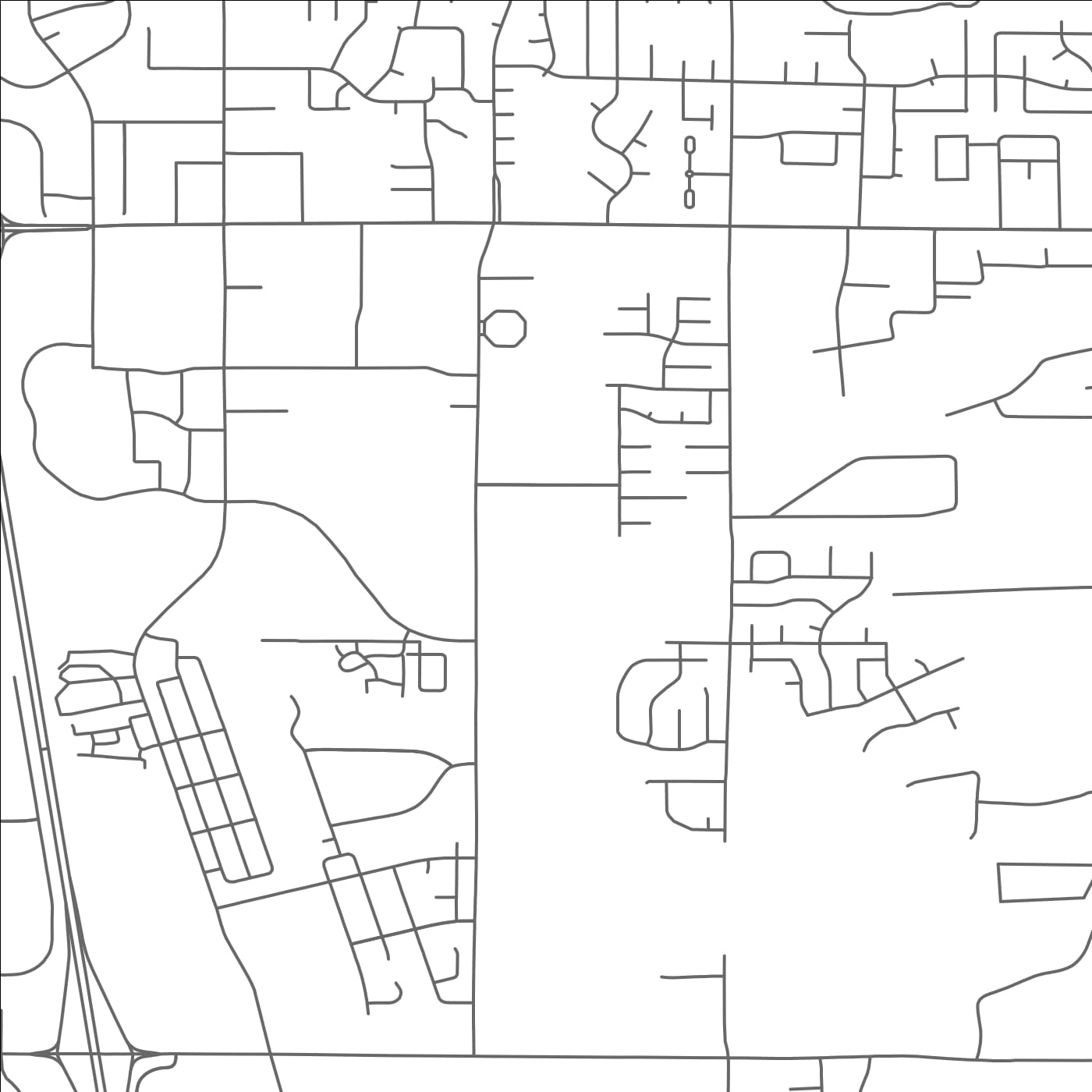 ROAD MAP OF SOUTHAVEN, MISSISSIPPI BY MAPBAKES