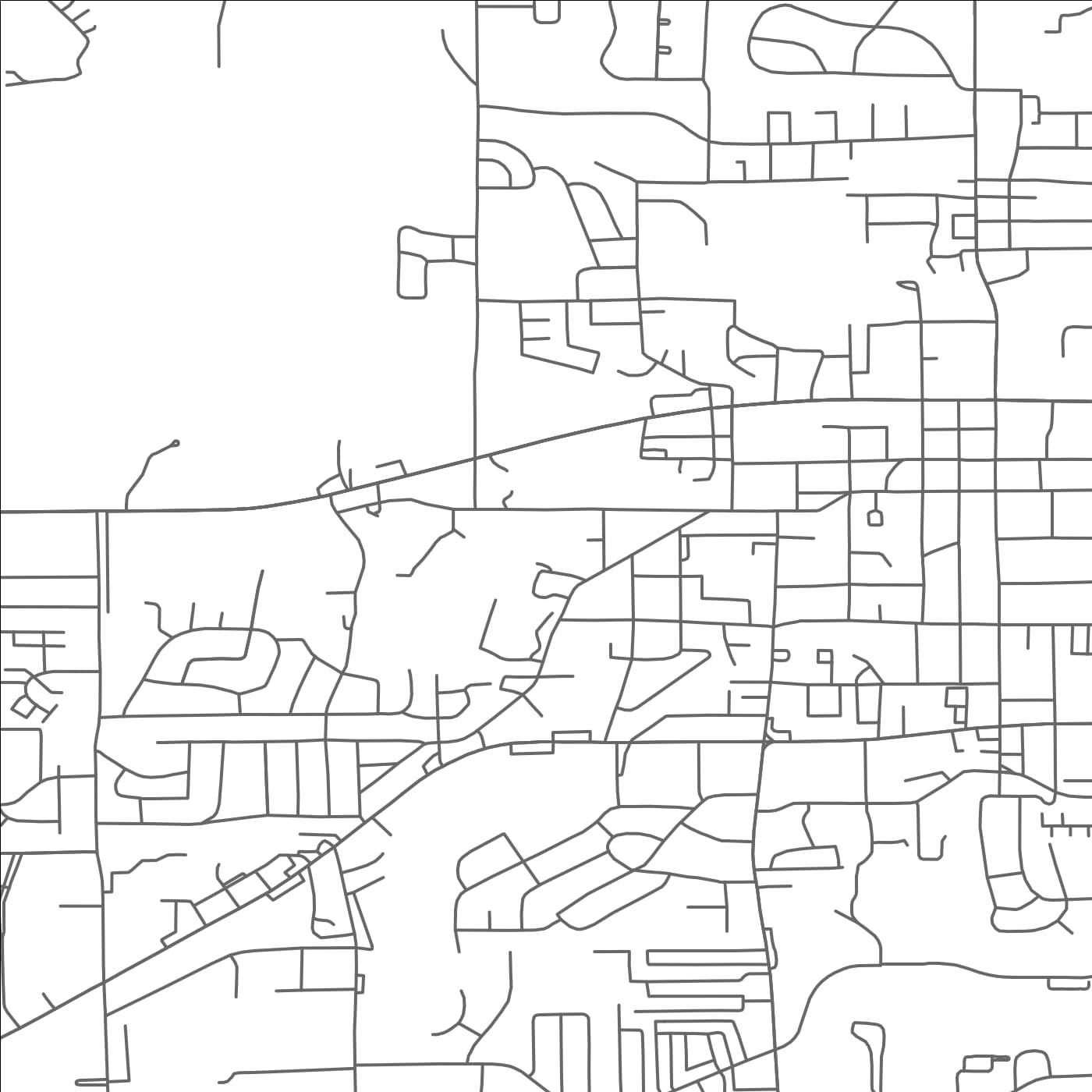 ROAD MAP OF STARKVILLE, MISSISSIPPI BY MAPBAKES