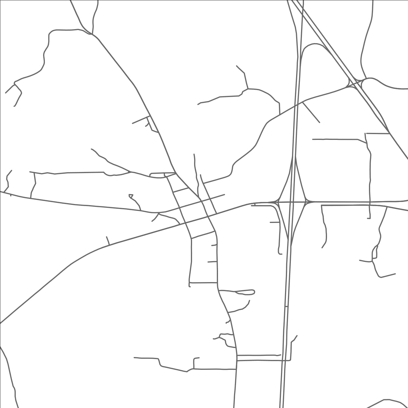 ROAD MAP OF STATE LINE, MISSISSIPPI BY MAPBAKES