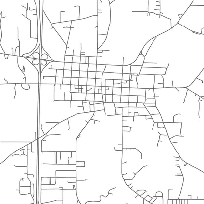 ROAD MAP OF SUMMIT, MISSISSIPPI BY MAPBAKES