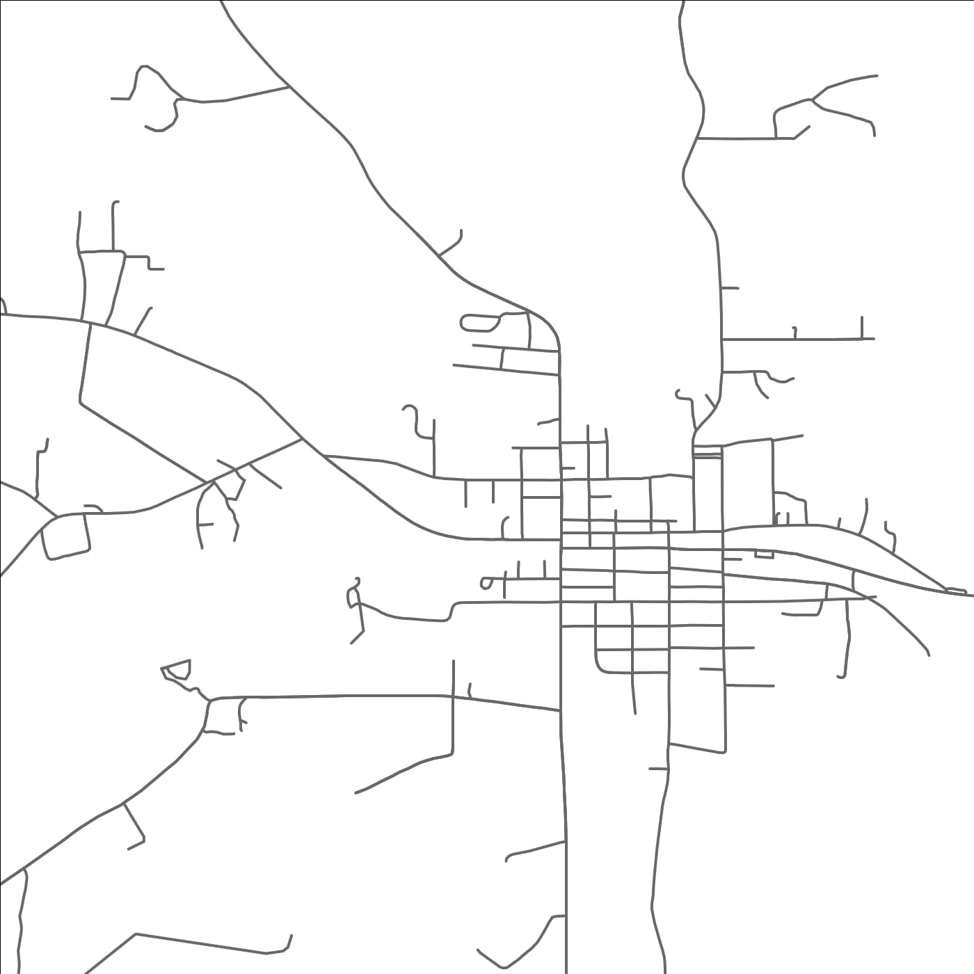 ROAD MAP OF TAYLORSVILLE, MISSISSIPPI BY MAPBAKES